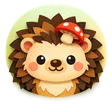 Cute flat cartoon deer face avatar icon with friendly expression for casino review profile